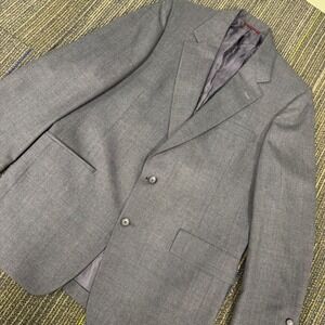 Hart Schaffner & Marx Blazer Mens 42R Grey Exc Heritage 2-Button Sport Coat